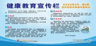 健康教育-洪灾后常见疾病中医防治