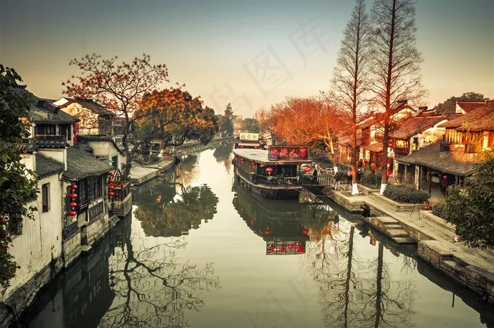 浙江西塘古镇风景素材图片