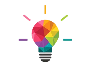 灯泡颜色拼接创意素材少儿兴趣班