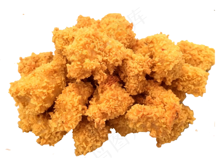 免抠实物摄影鸡米花