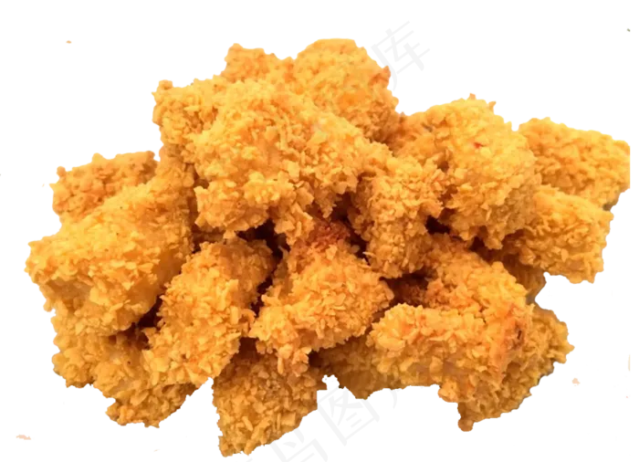 免抠实物摄影鸡米花