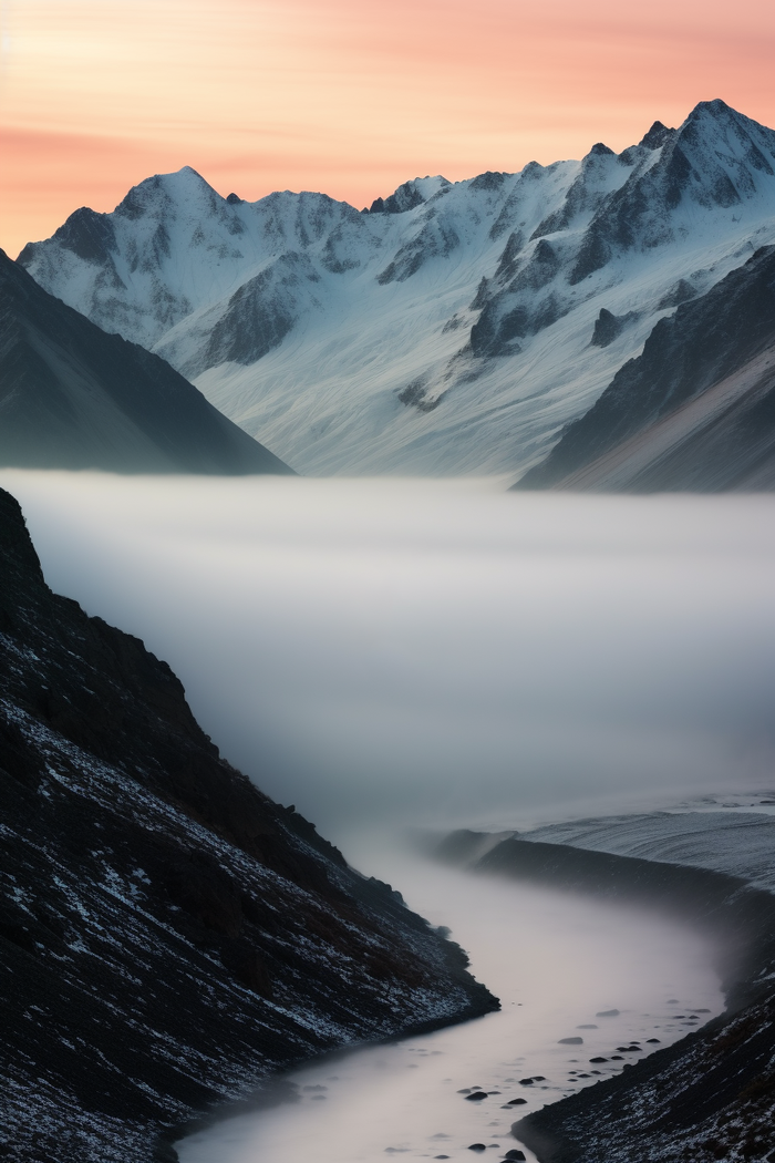 高原雪山云层风景摄影图(2688x4032)