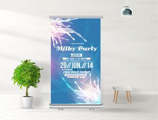 商务展架公司展架易拉宝矢量AI