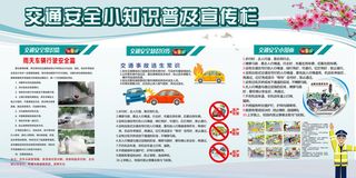 交通安全三知识普及宣传海报