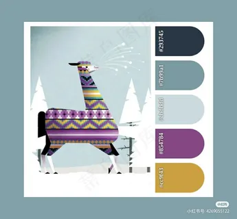 高质量插画配色色卡