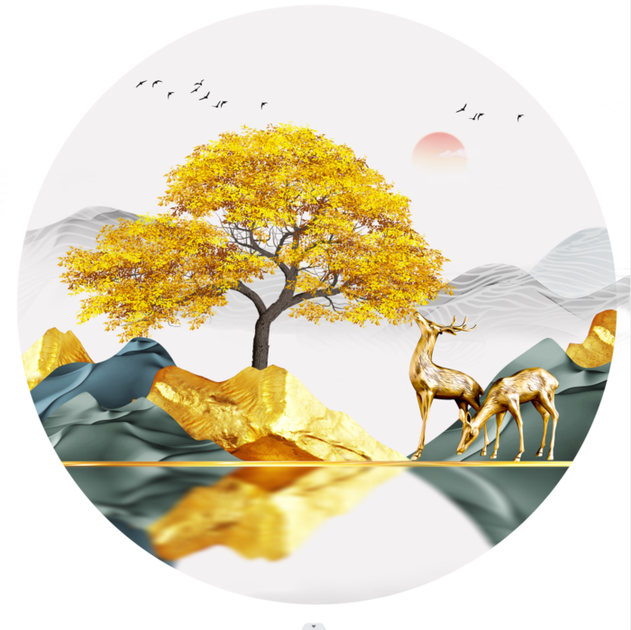 抽象圆形装饰画