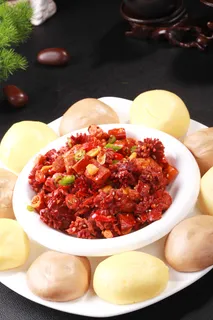 双色窝窝头炒鸡胗38元一份 (2)