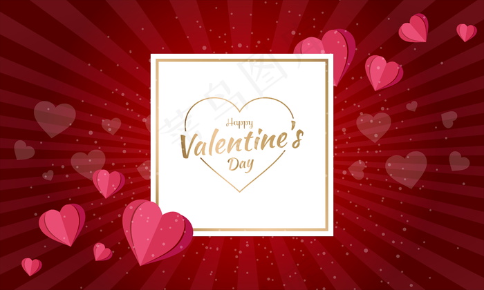 情人节海报背景图片