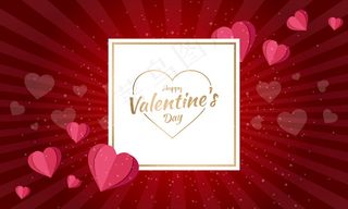 情人节海报背景图片