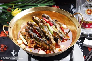中华美食干锅黄腊丁摄影图