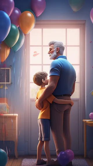 父亲 父亲节 温馨 坚强 爱护 关怀 教育 快乐 幸福 父爱