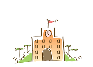 线条画校园卡通简笔少儿兴趣班