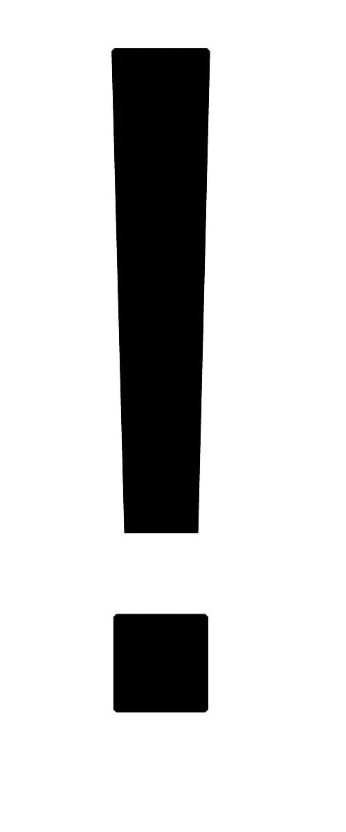感叹号 PNG免抠(500x1200)