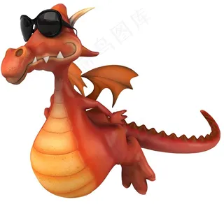 可爱的卡通恐龙动物形象高清素材大图