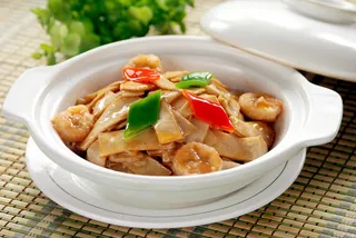 砂锅石锅美食煲类特色菜潮式杏鲍菇