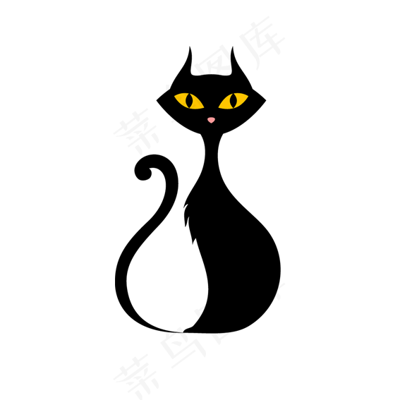万圣节节日元素猫咪