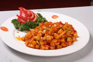 松仁鸡丁烧茄子 (2)