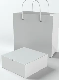 VI样机贴图手提袋包装logo样机