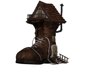 另类靴子木屋图片