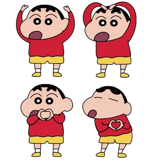 蜡笔小新可爱人物免扣素材