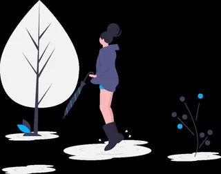 2.5d旅游插画小图标素材