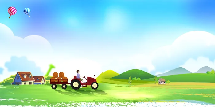 乡村振兴展板背景psd模版下载