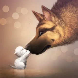 动物间的温馨时刻图片