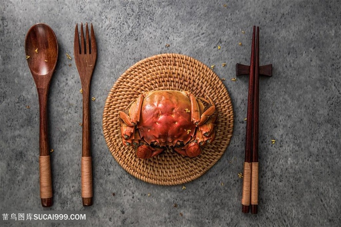 阳光大闸蟹海报海鲜图片素材