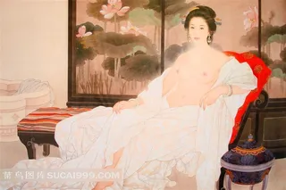 工笔国画*仕女图