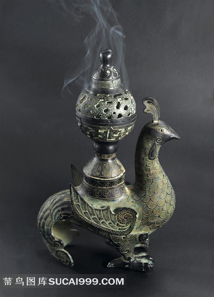 鸟形香炉摄影