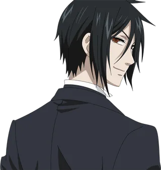 校服回头男孩素材卡通