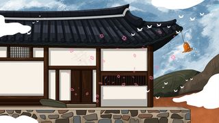 古风建筑插画