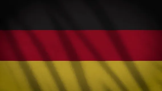 德国, 欧洲, 符号, 旗帜, 风, 布, 纺织, 摇