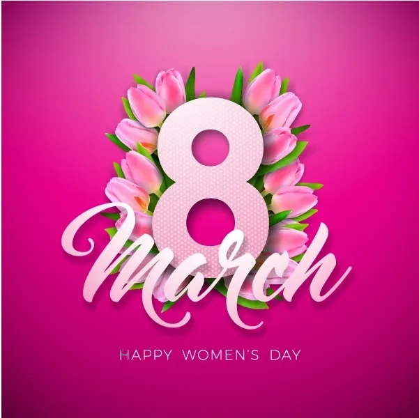 三八妇女节女神节贺卡素材eps,ai矢量模版下载