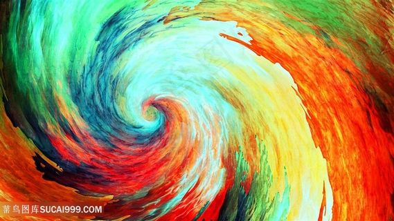 炫彩螺旋抽象背景