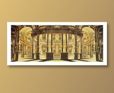 欧洲建筑室内插画