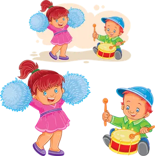 女孩卡通简笔 (2)