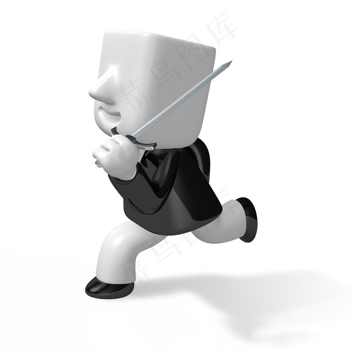 一个人在学剑术