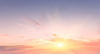 阳光晚霞风景蓝天白云图片