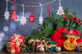 圣诞节圣诞挂件装饰元素静物特写场景(132)