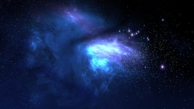 蓝色的星云, 星星, 空间, 宇宙, 星座