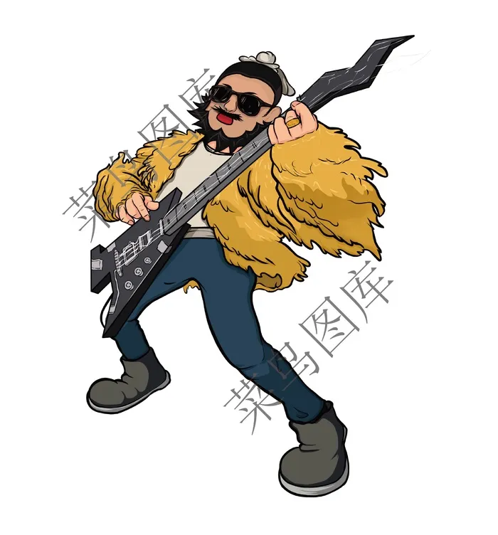 现代化张飞高清ai矢量模版下载