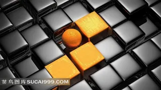 圆球方块空间壁纸素材