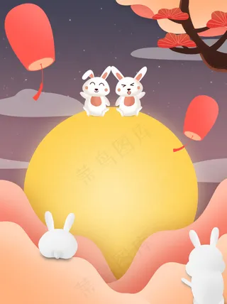 中秋节背景图案 