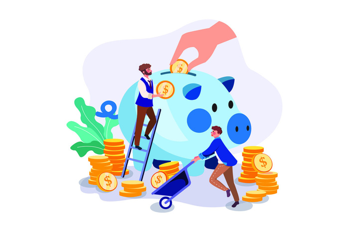 扁平化人物场景办公互联网等距ai矢量设计网页海报UI素材插画