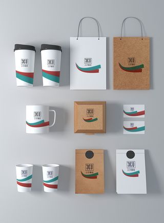 包装智能贴图样机VI效果PSD素材