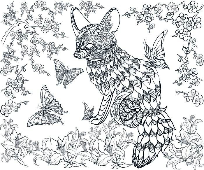 卡通动物手绘黑白线描线稿eps,ai矢量模版下载