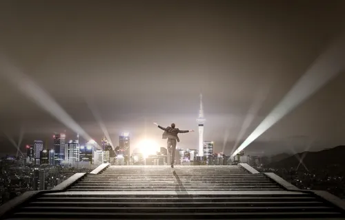 现代技术成功路道商人图片