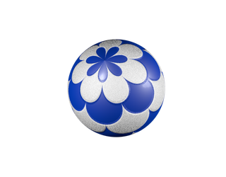 立体圣诞节装饰蓝色小球