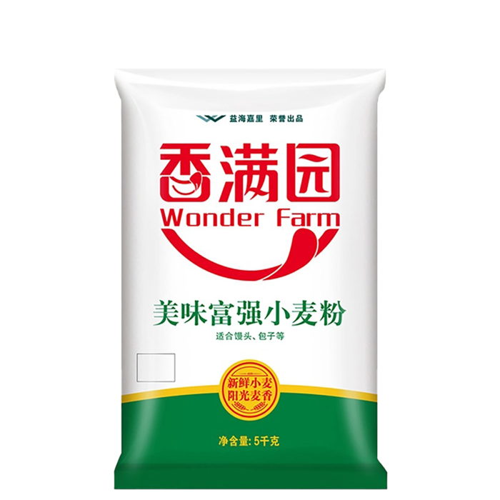 香满园小麦粉5千克超市商品白底图免抠实物摄影png格式图片透明底